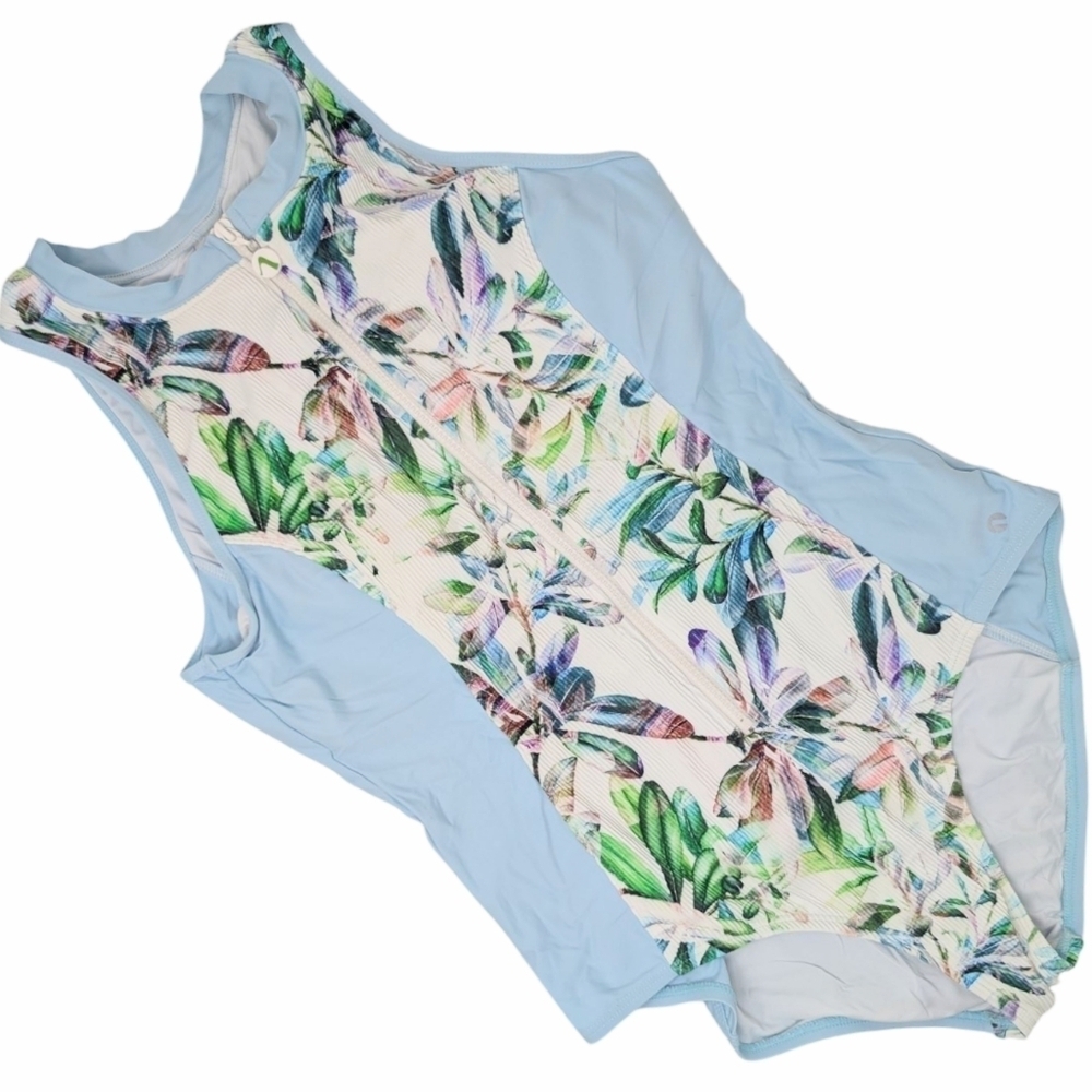 NEXT Capri Zip Up One Piece Swimsuit NWT Modest